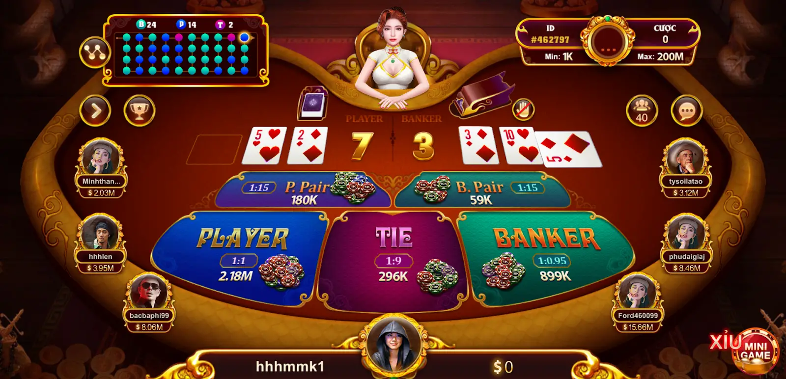 Hướng dẫn cách tham gia trò chơi bài Baccarat tại cổng game 789Club