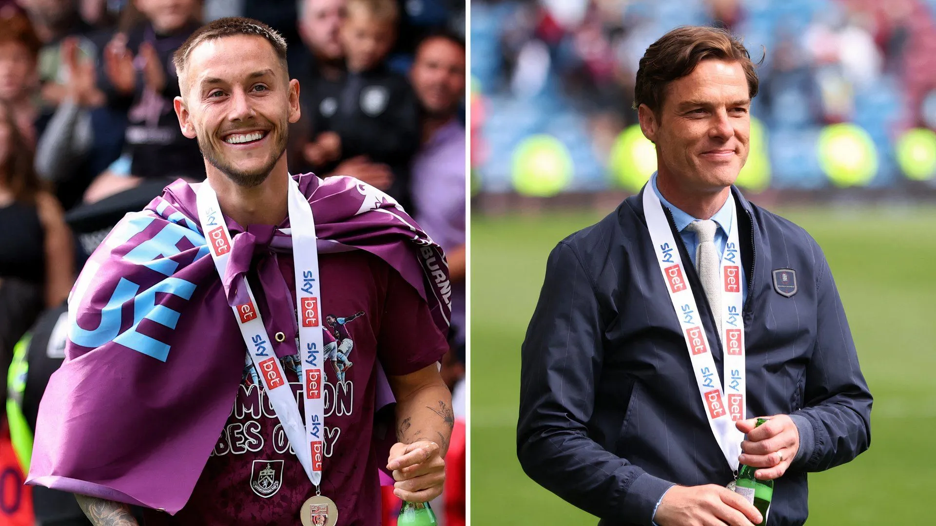 Huấn luyện viên Scott Parker trao đổi chiến thuật với Josh Brownhill của Burnley FC