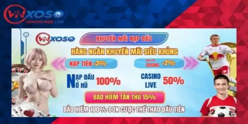 Khuyến mãi Vnsoxo cực khủng cho thành viên mới và lâu năm