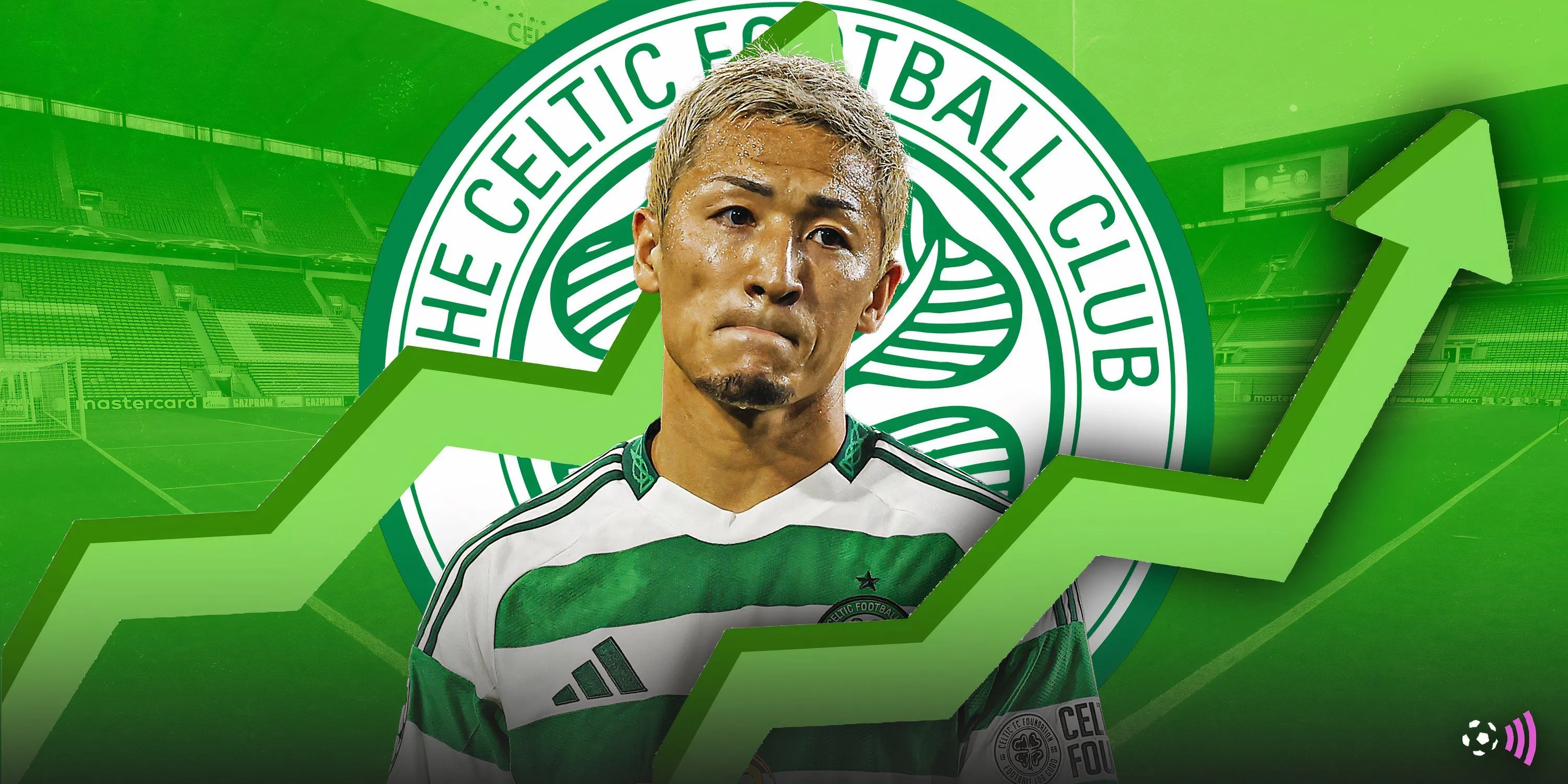 Daizen Maeda, tiền đạo của Celtic và là mục tiêu chuyển nhượng của Tottenham Hotspur