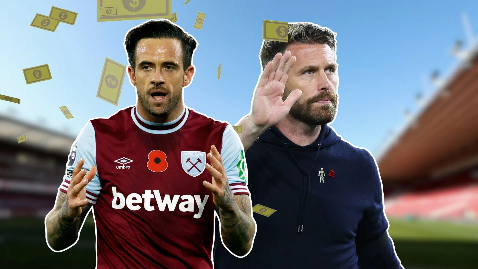 Danny Ings trao đổi với huấn luyện viên Rob Edwards của Middlesbrough