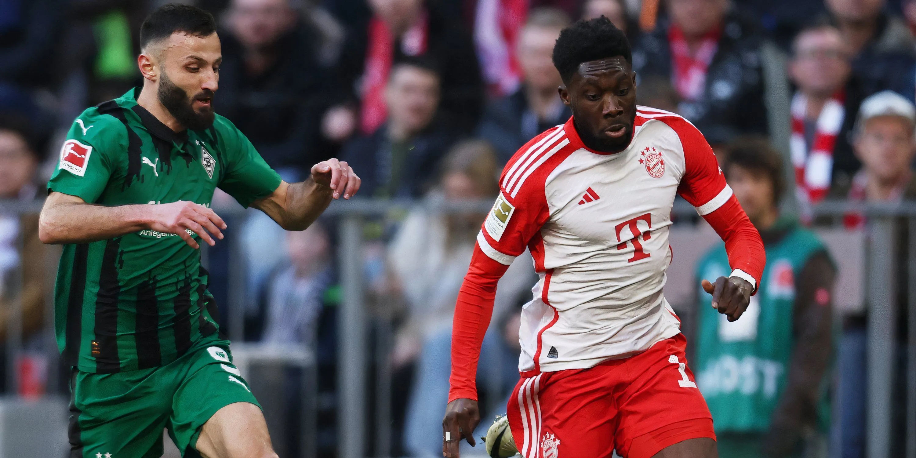 Tiền đạo Franck Honorat của Monchengladbach trong trận đấu