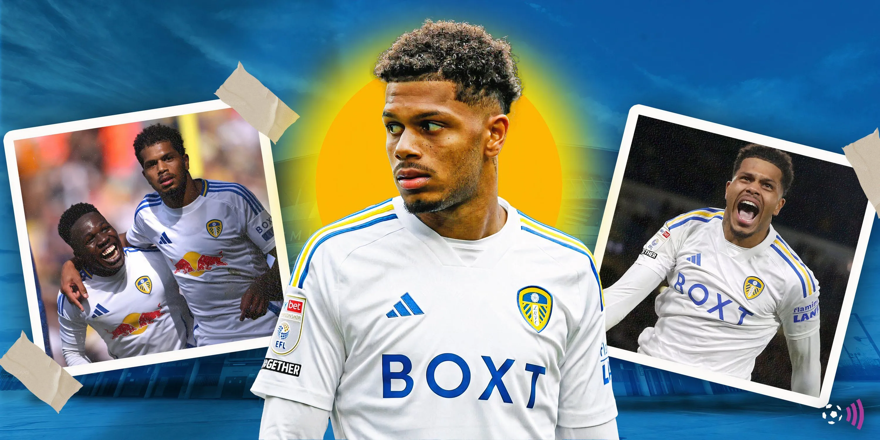 Tiền đạo Georginio Rutter trong màu áo Leeds