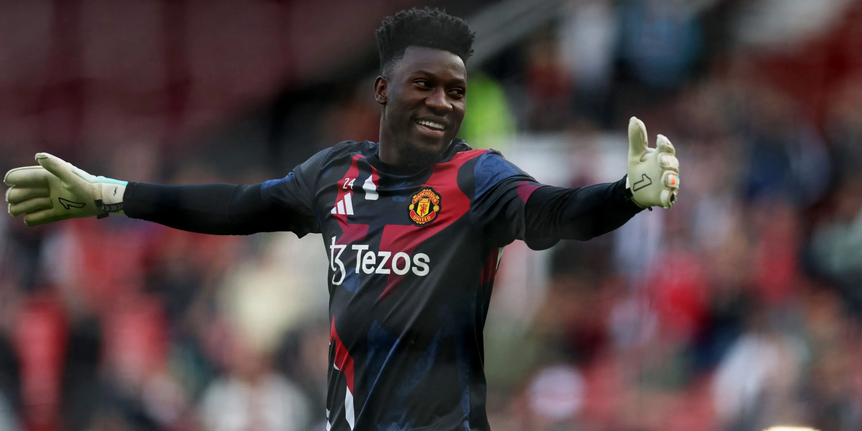 Thủ môn Andre Onana của Manchester United thi đấu tại Premier League