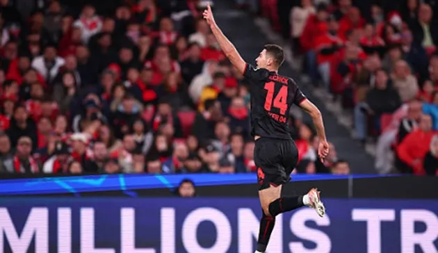 Patrik Schick ghi bàn duy nhất trong trận đấu từ pha đánh đầu