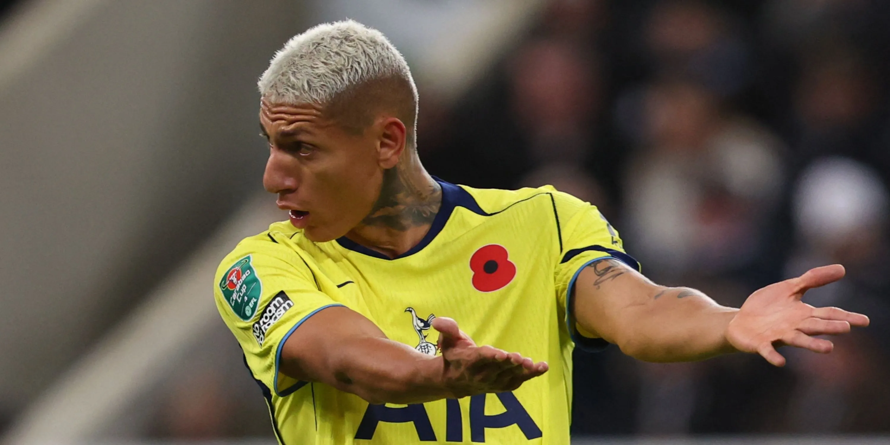 Richarlison thi đấu cho Tottenham trong một trận Ngoại hạng Anh gần đây